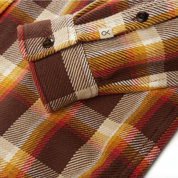 NWT Outerknown Blanket Shirt – SOLD-OUT Color! –Dark Roast Nostalgic Plaid M MED - Picture 4 of 12